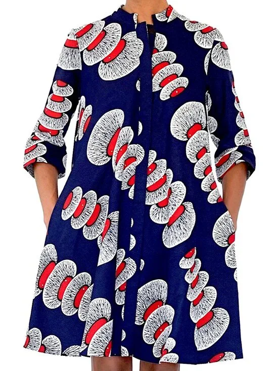 NEW Zuri Shirt Dress in Rare Nuclear Pattern Size Small - Picture 1 of 7